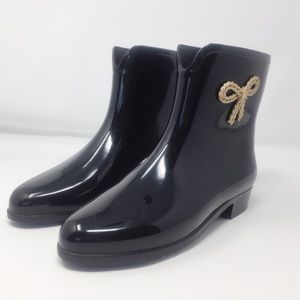 MEL BY MELISSA Bow Black Rain Boots
